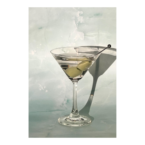 A Martini style candle for a niche and creative holiday gift idea